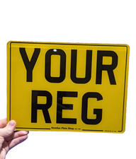 Number Plate 11x8 Square Front