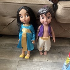 Disney Store Animator's Collection Princess Jasmine And Aladdin Dolls