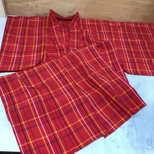 Vintage japanese red plaid - japanese,