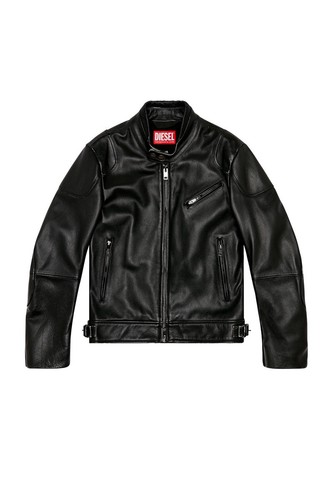 Diesel hein leather jacket - diesel, l-hein