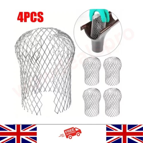 4pcs metal mesh gutter leaf - mesh,