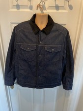 Levi's TYPE III SHERPA TRUCKER Denim JACKET Size M Blue Black RRP £120 NEW L4