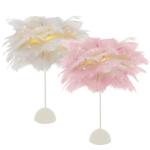 Feather lamp led night - feather,
