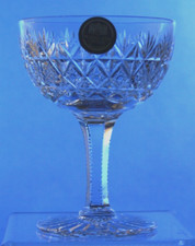 THOMAS WEBB CRYSTAL - WELLINGTON - VINTAGE SAUCER CHAMPAGE GLASS  11.5cm/ 4 1/2"