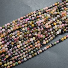 Watermelon tourmaline round - tourmaline,