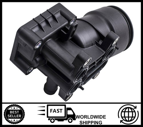 Oil filter housing cooler - cooler, cap