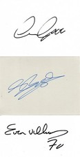 Celtic 5 seperate HAND SIGNED