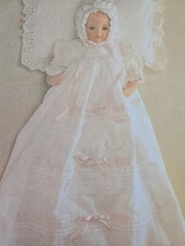 Uncut Sewing Pattern Vintage Reborn Christening Gown & Bonnet Instructions  New 