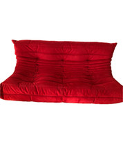 Red Suede Ligne Roset Togo