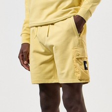 Men's Weekend Offender Pink Sands Overlay Shorts in Yellow