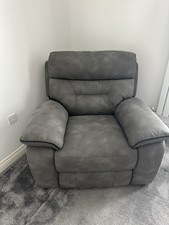 Dfs Manual Reclining Armchair Grey