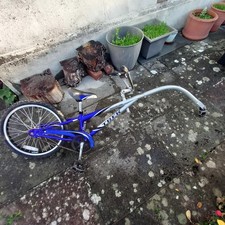 Treck Mountain 20" Kids Tag Along Bike in blue/grey.