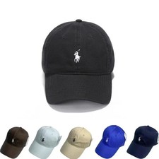 New Polo Cap Baseball Mens Beige Black Unisex Christmas Gift Adjustable
