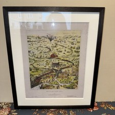 Up And Down The Lines Framed Railway Print Box Frame 42x36cm