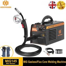 145AMP MIG Welder 240V No Gas Flux Cored Wire Inverter Mini Welding Machine UK
