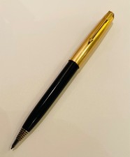 Parker 51 Custom Clutch pencil black barrel Cap 1/10 12ct Rolled Gold 0.9mm lead