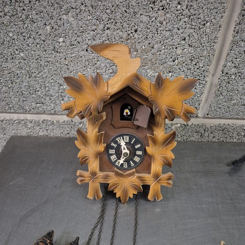 Cuckoo clock west german - clock, black