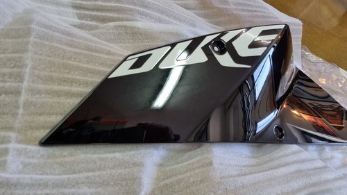 Fuel tank spoiler left - , black