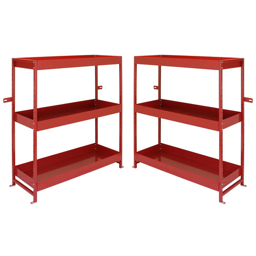 Van racking metal shelves - 2x,