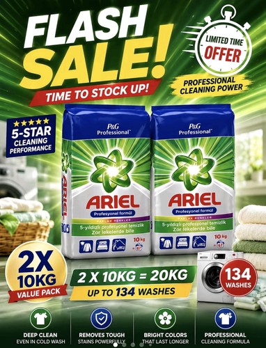 Ariel washing powder 10kg - powder,