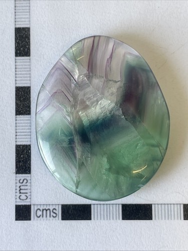 Polished palm stone crystal - polished,