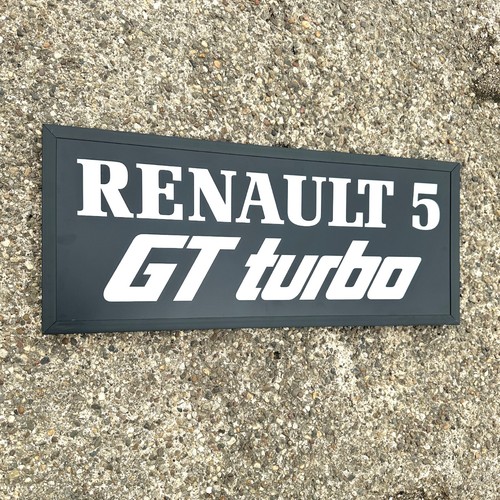 Renault turbo badge - renault, gt