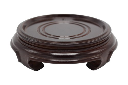 Chinese round wooden stand - chinese,