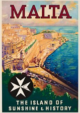 Vintage Travel Poster Malta