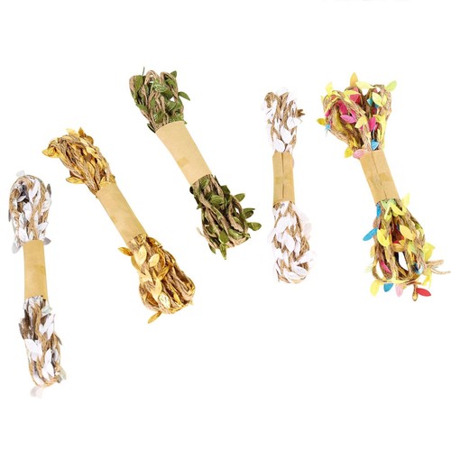 Leafy hessian rope hanks - leafy,