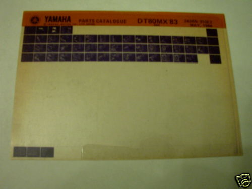 Yamaha dt80 gen parts - dt,