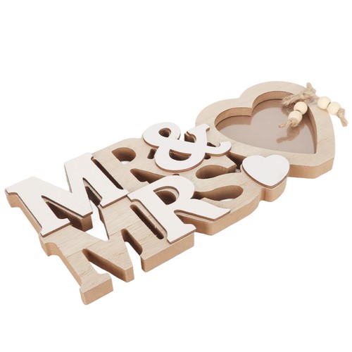 Wooden picture frame heart - picture,
