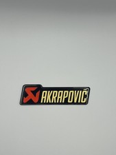 AKRAPOVIC Aluminium Heat Proof Motorcycle Exhaust Sticker | Badge | 3D GOLD |🚚