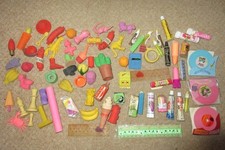 vintage eraser collection 1970/1980 gomme rubber, novelty, record star wars food