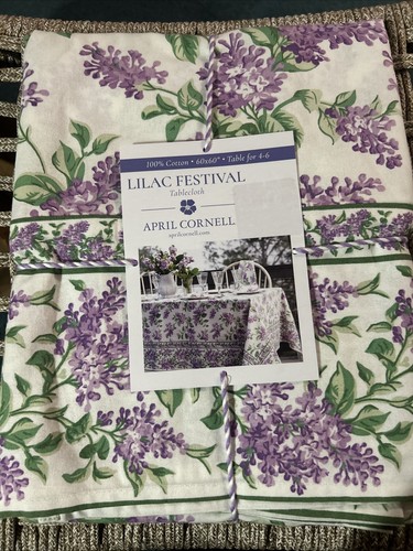 April cornell tablecloth lilac - tablecloth,