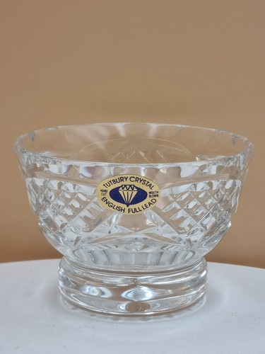 Tutbury crystal footed bowl - crystal,