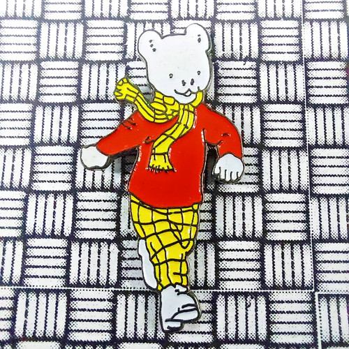 Rupert the bear enamel - rupert, pin