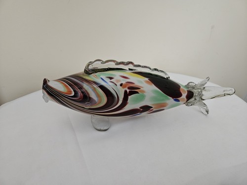 Murano glass fish ornament - murano,