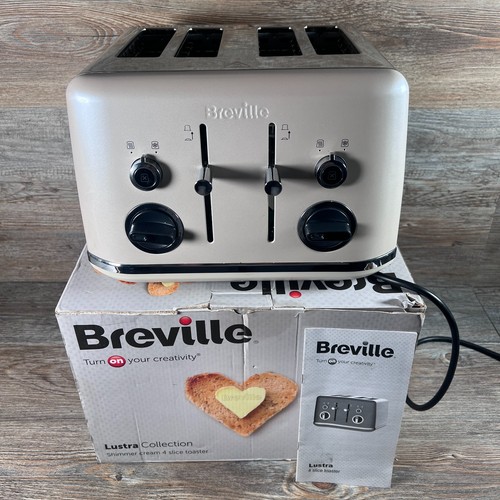 Breville slice toaster - 4, cream