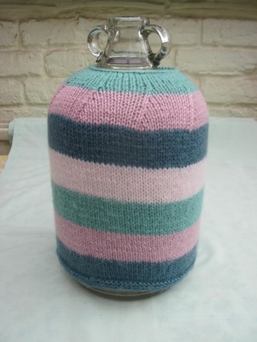 Hand knitted gallon demijohn - hand,