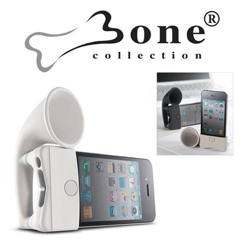Bone silicone horn portable - bone,