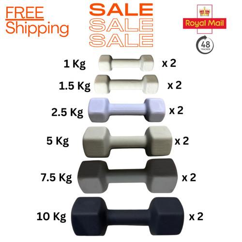 Hex dumbbell pairs weight - pairs,