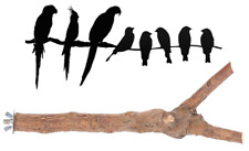 Natural Wood Bark Y Shape Branch Perch Caged Bird Pet Budgie Cockatiel Parrot