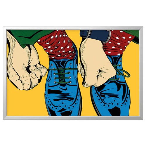 Ikea bjorksta pop art shoes - art,