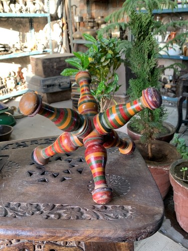 Vintage handcrafted wooden - handcrafted,