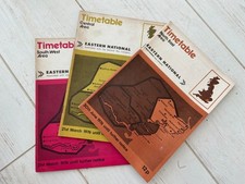 Eastern National bus timetable set 1976