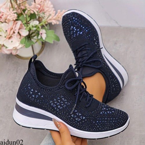 Women sparkle wedge - women's, trainers