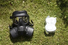 British Army GSR gas mask with