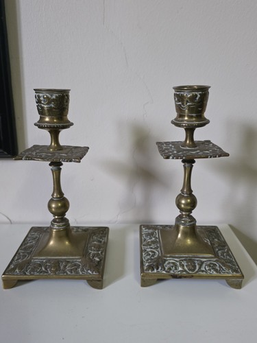 Antique victorian brass pair - brass,