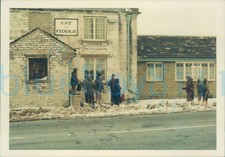 1970 Peak District Cat and Fiddle Inn Scout Group 5x3.5" Orig photo