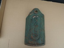 OLD CAST IRON NOTTINGHAM CITY LIGHTING DEPT STREET LAMP LIGHT DOOR F